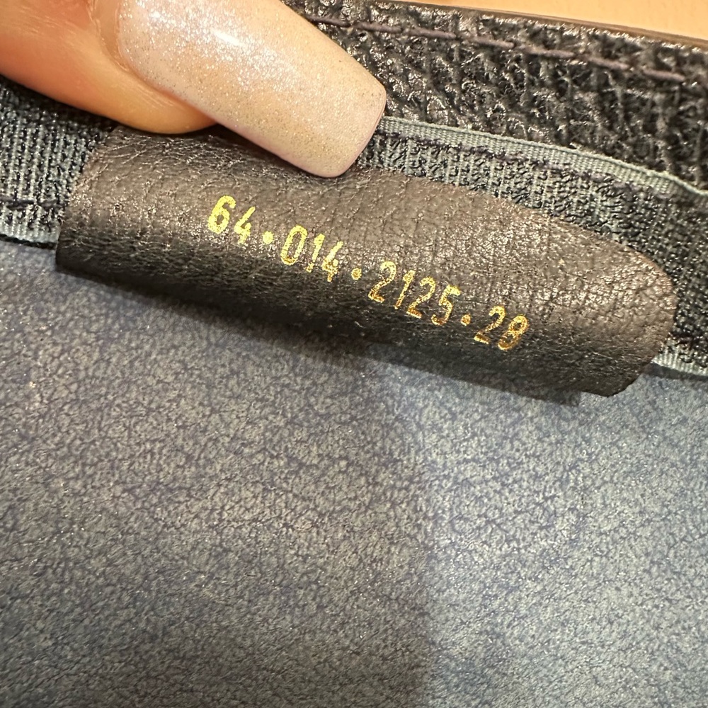 GUCCI Vintage Sherry Line GG Web PVC Canvas Leather Navy Blue Clutch Bag - Picture 5 of 11
